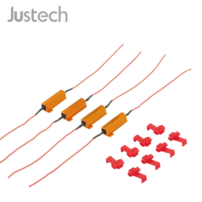 Justech 4 Pcs DC 12V 50W ȸ ȣ   LED ..